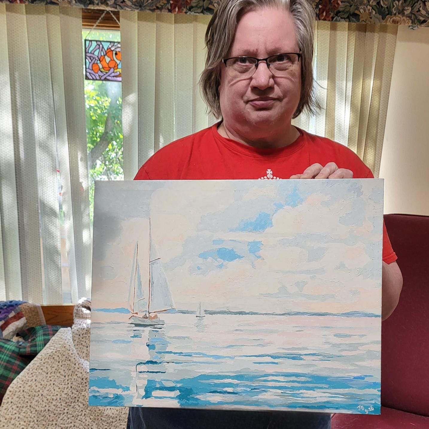 Customer photo review of Boat in Blue