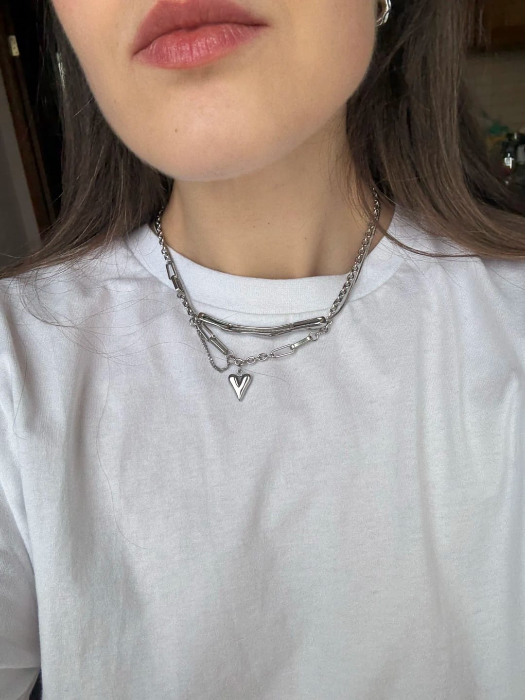 Customer photo review of Romantic Heart Pendant
