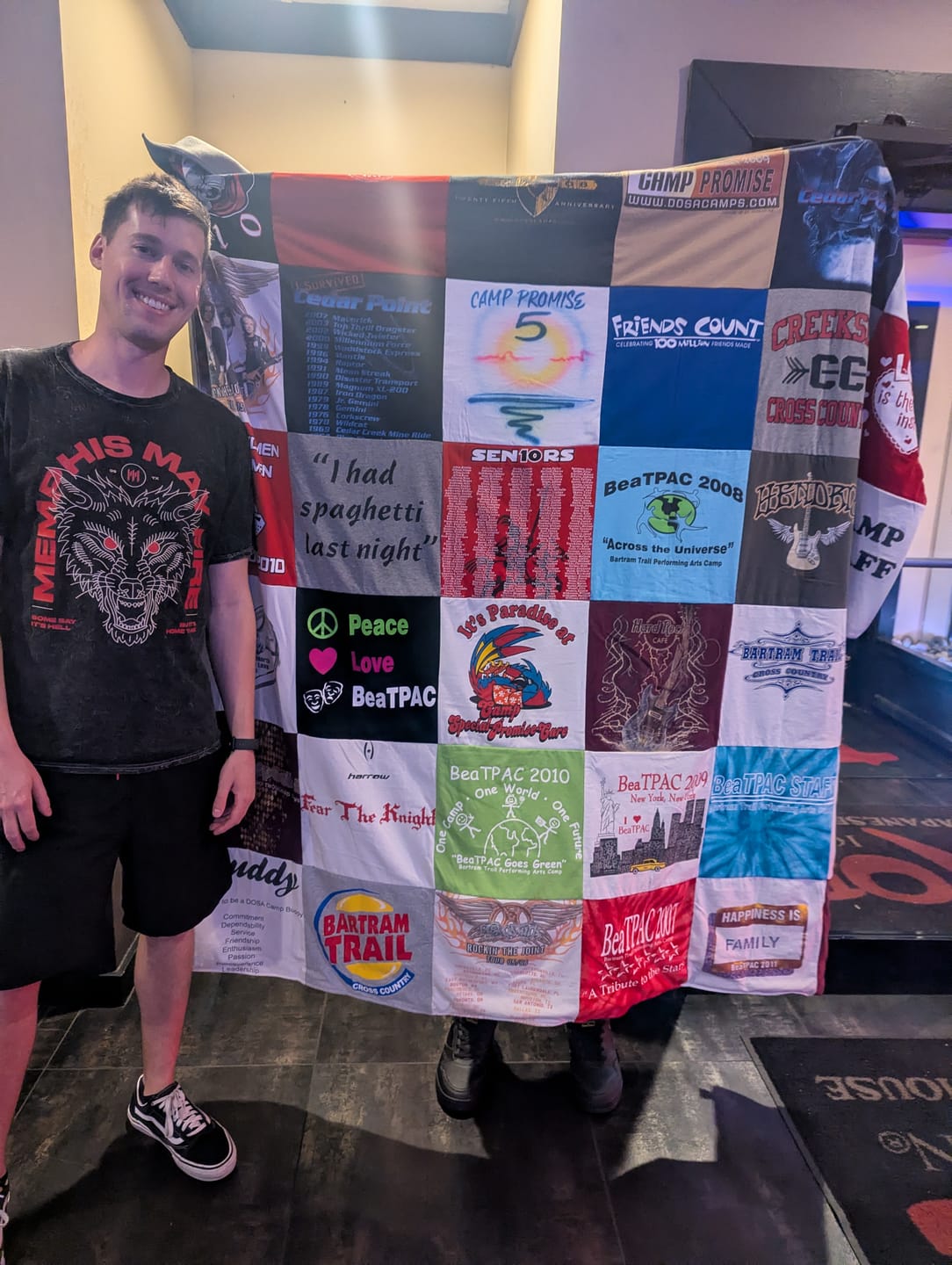 Customer photo review of Project Repat T-Shirt Quilt