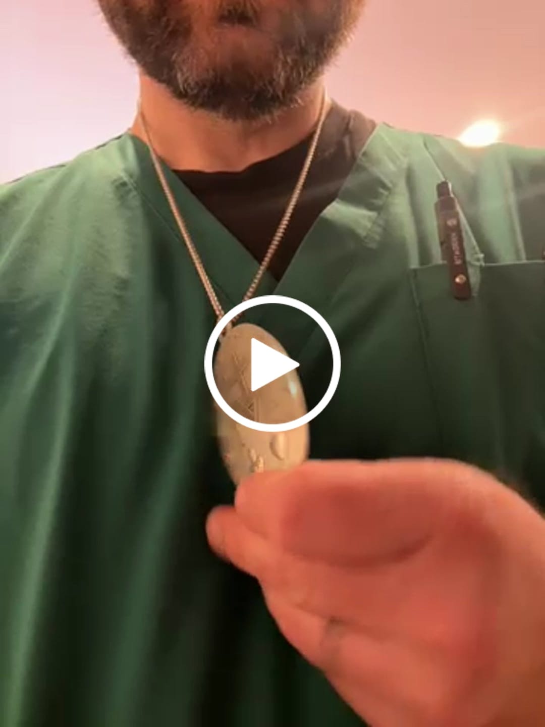 Customer video review of Huge Miraculous Medal 3" - Blessed By Pope