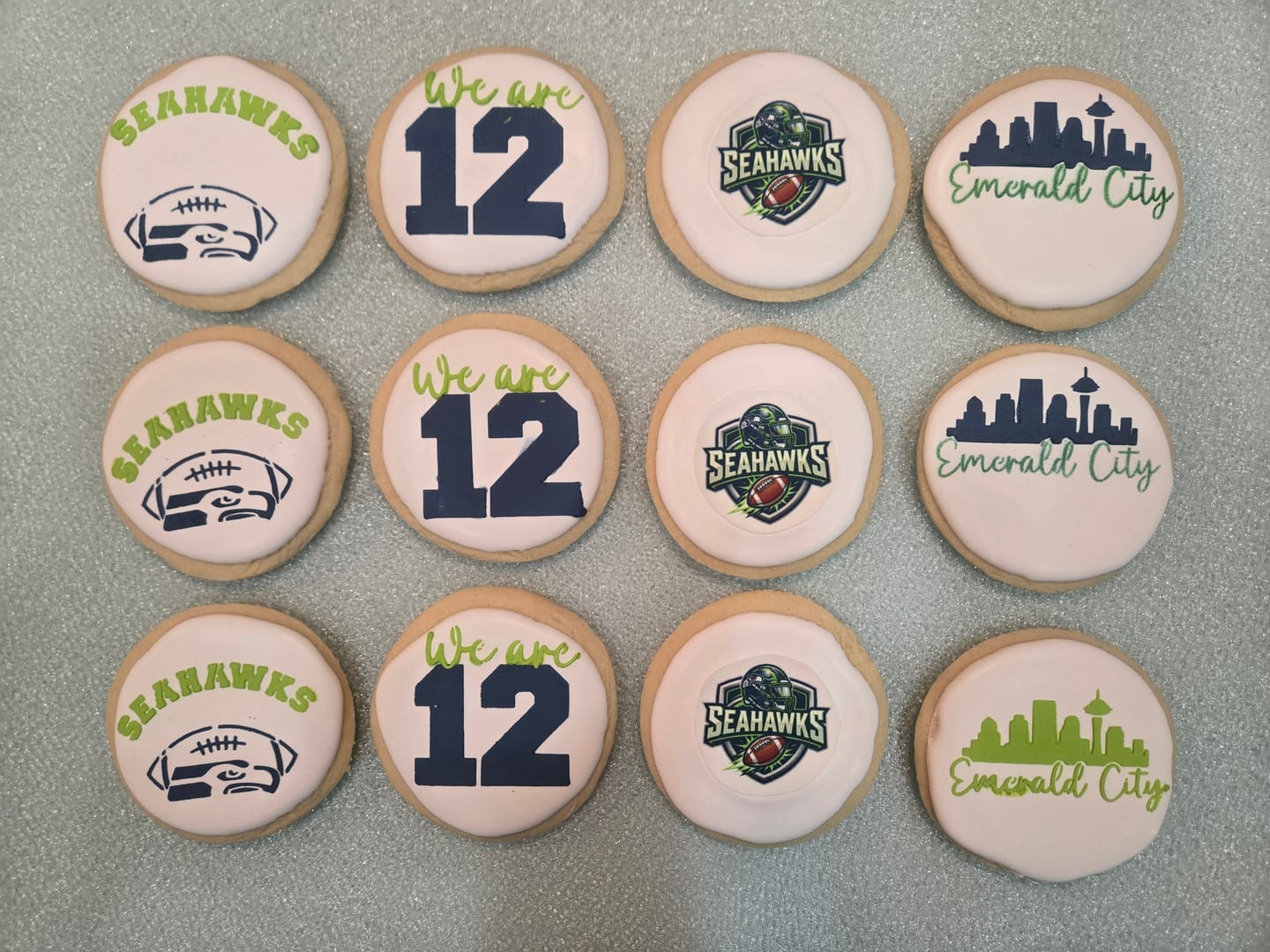 Customer photo review of New England Football Cookie Stencil Set