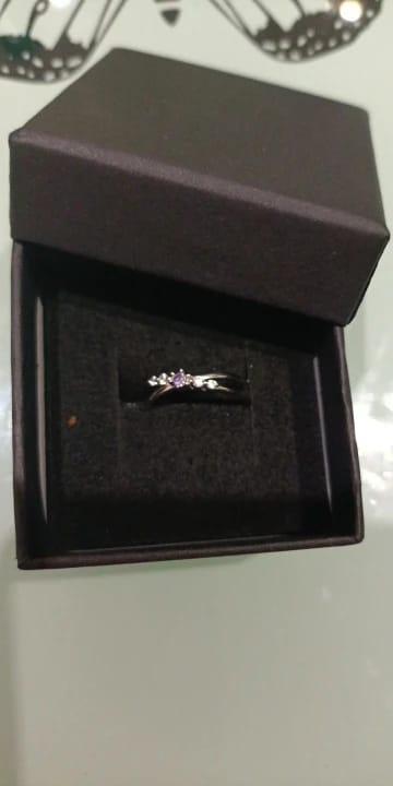 Customer photo review of Lilac Luxe Zirconia Band