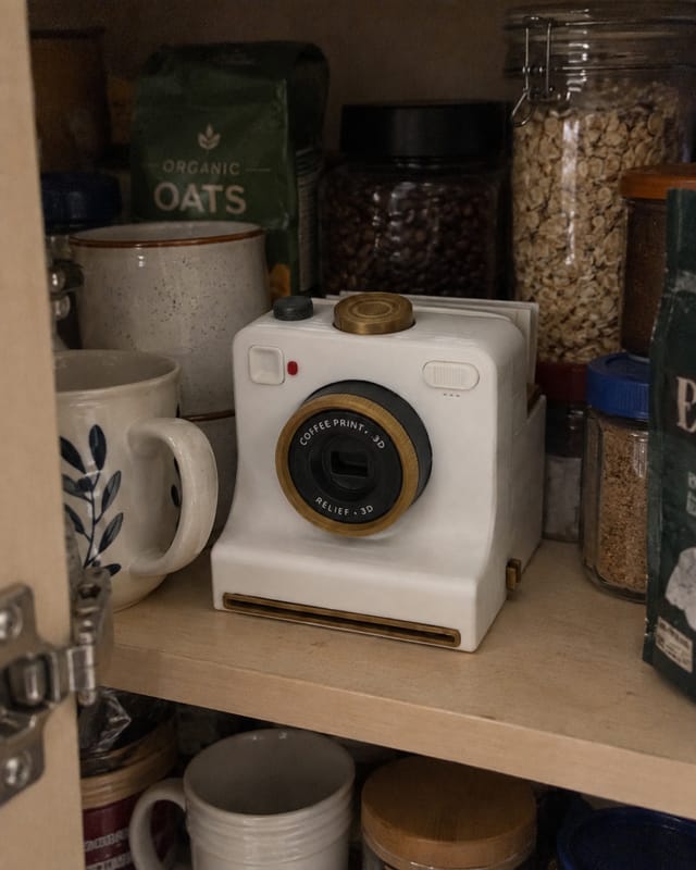 Customer photo review of LatteSnap Coffee Art Maker