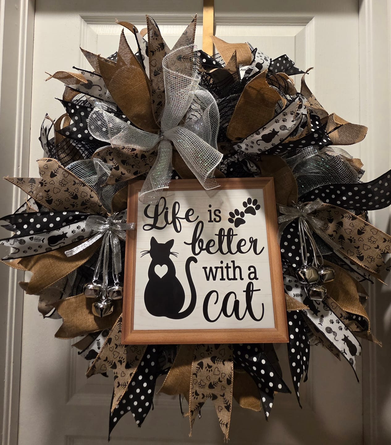 Customer photo review of 1.5"X10Yd Cat Silhouettes White/Black RGF151327