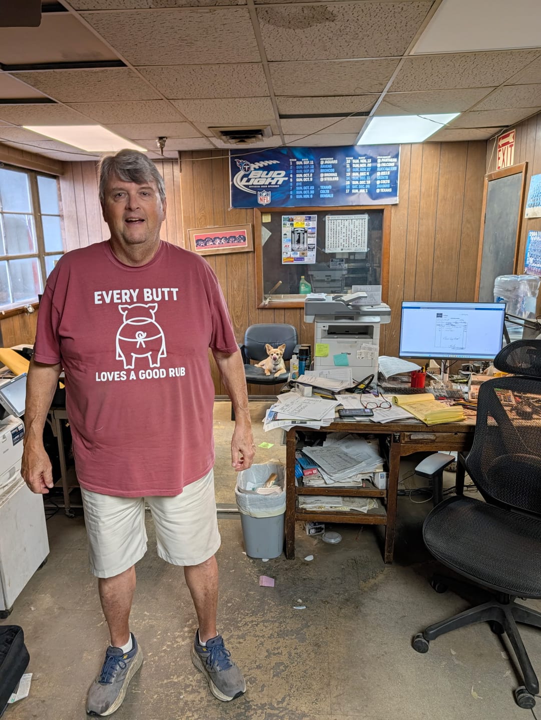 Customer photo review of Rubbin' Butts — Premium Tee