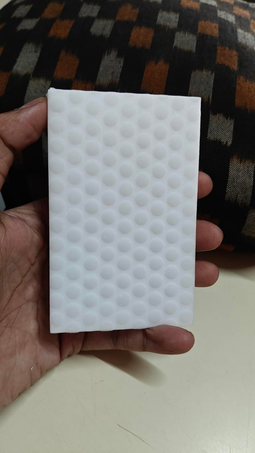 Customer photo review of Magic Eraser Cleaning Sponge (Pack of 4) – Multi-Surface Melamine Stain Remover for Walls, Shoes, Kitchen & Switchboards (Chemical-Free)