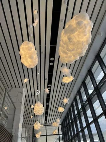 Customer photo review of Cotton Cloud Pendant Light