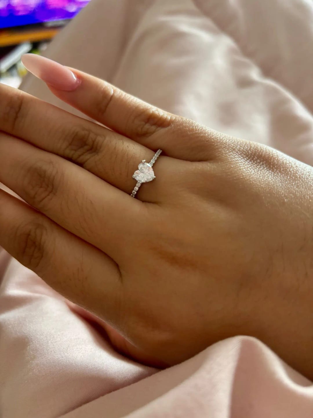 Customer photo review of Eternal Heart Sparkle Ring