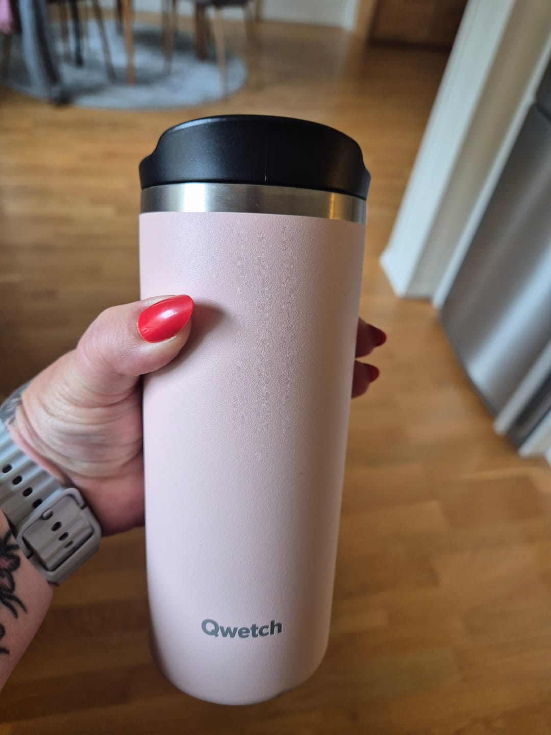 Customer photo review of Qwetch Travel Mug, 470ml