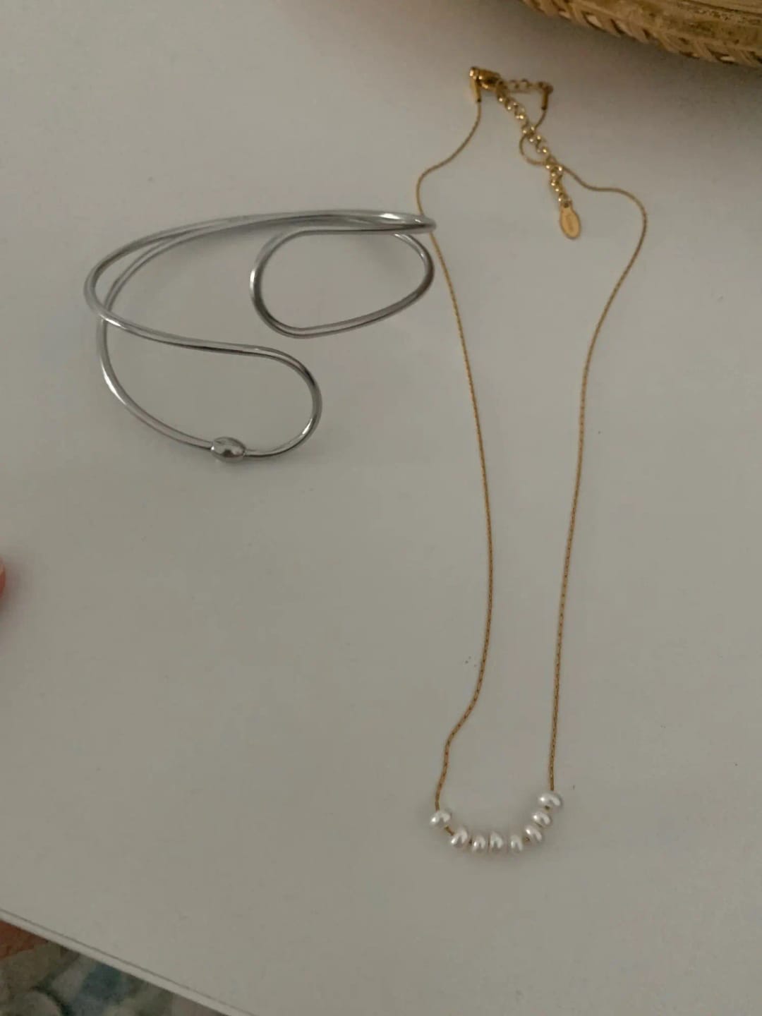 Customer photo review of Chic Loom Natural Pearl Necklace