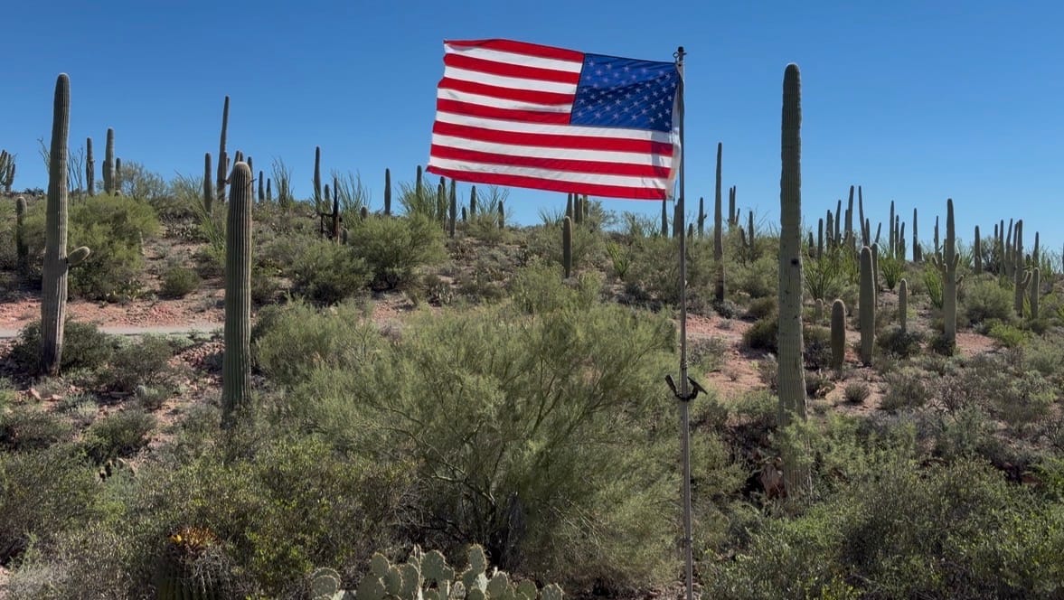 Customer photo review of 3' x 5' American Flag