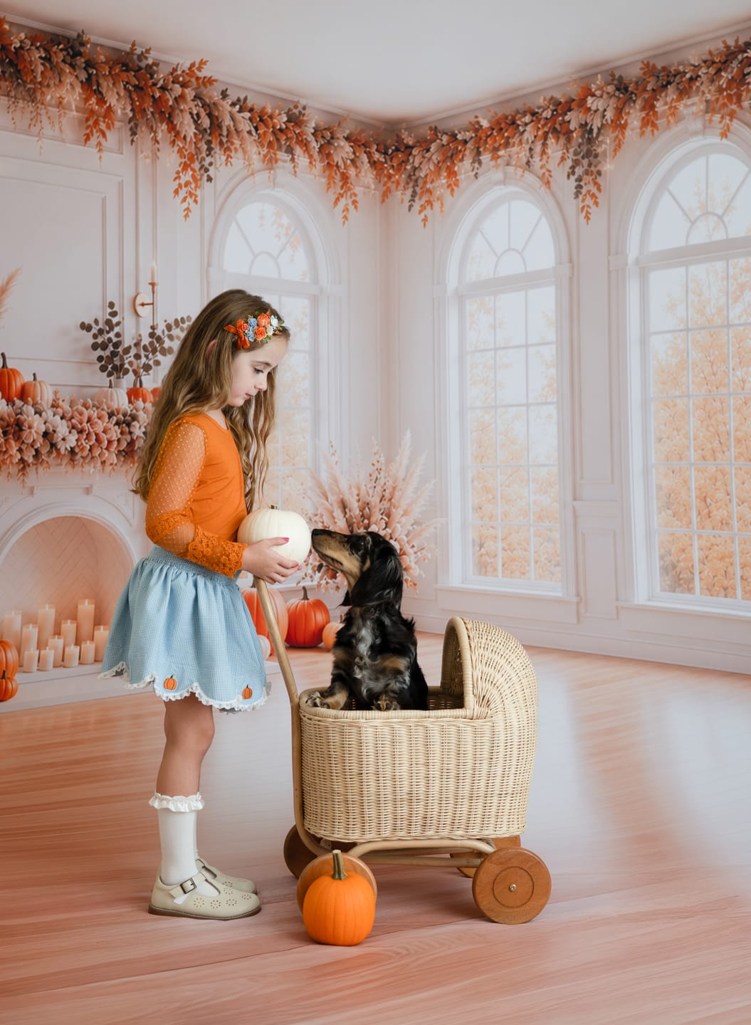 Customer photo review of Scalloped Skort ~ Gingham and Gourds