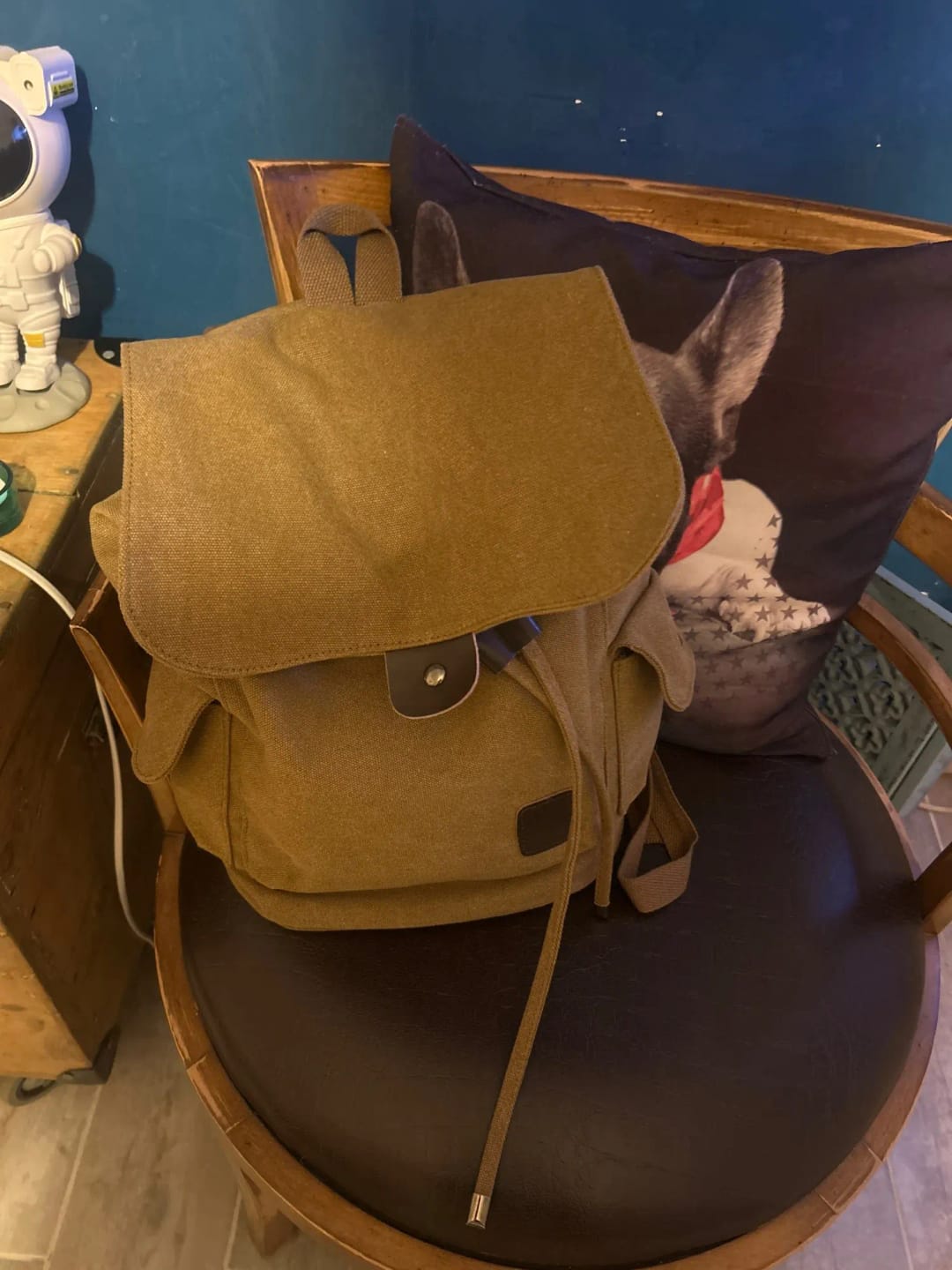 Customer photo review of Mochila de Lona Estilo Vintage