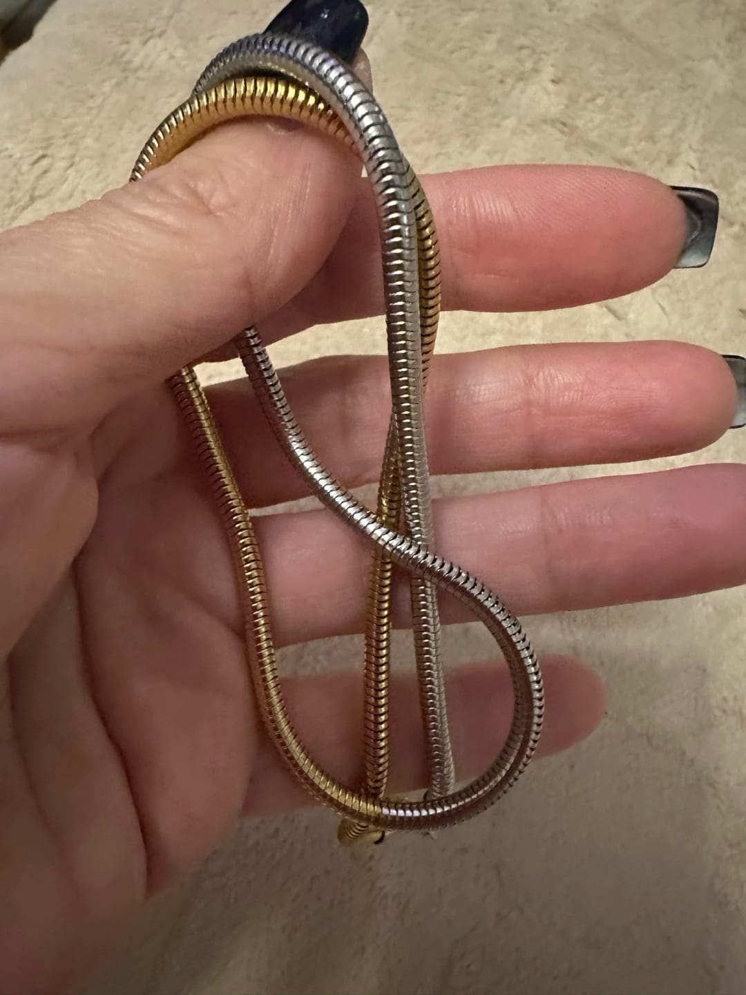 Customer photo review of Minimalist Majesty Necklace