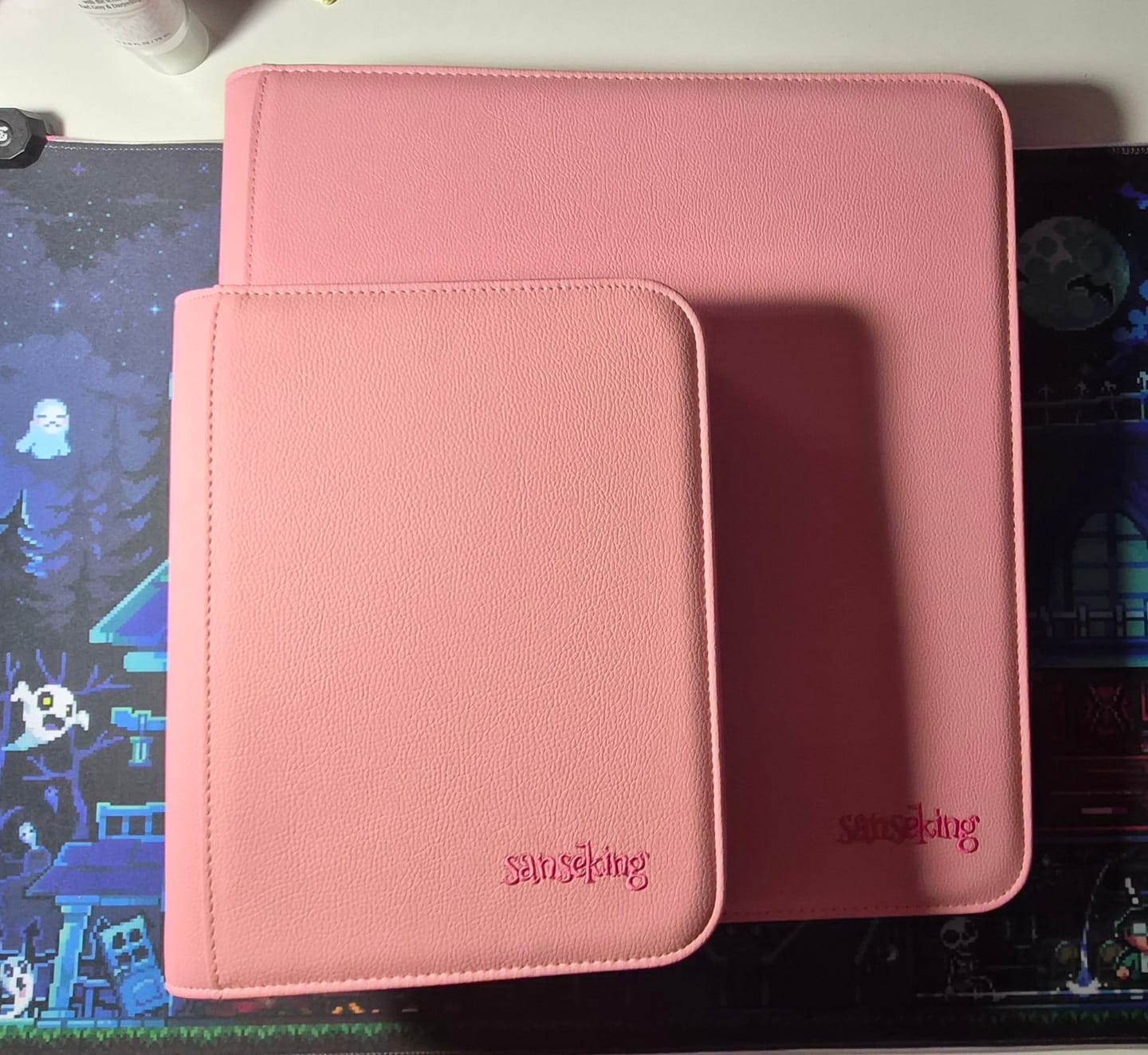 Customer photo review of Pink Plaid 4/9/12-Pocket PU Binder