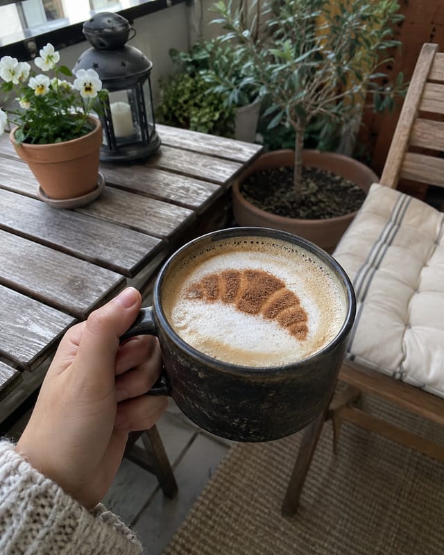 Customer photo review of LatteSnap Coffee Art Maker