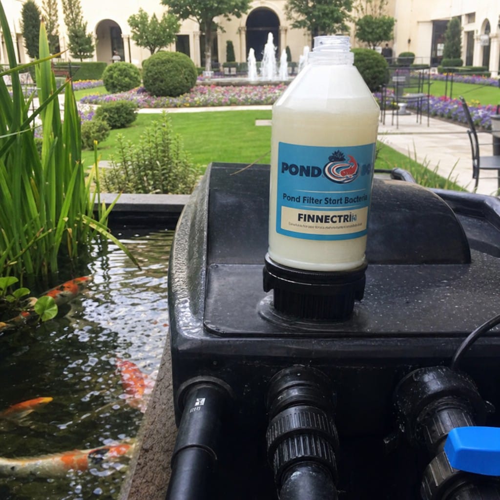 Customer photo review of Pond Filter Start Bacteria UK | Kick-Starts New Filters | Liquid Beneficial Bacteria | 500ml