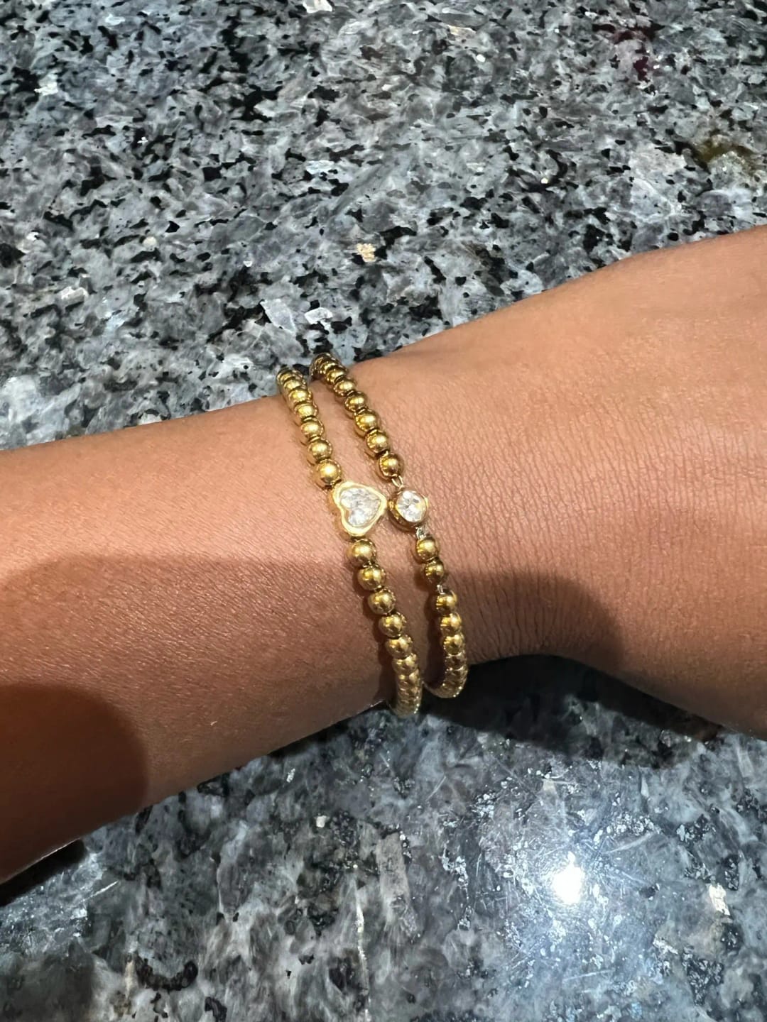 Customer photo review of Solitaire Bead Bracelet
