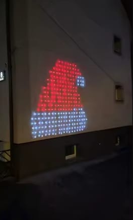 Customer photo review of MerryPixels™ - Smart Animated Christmas Balcony Lights