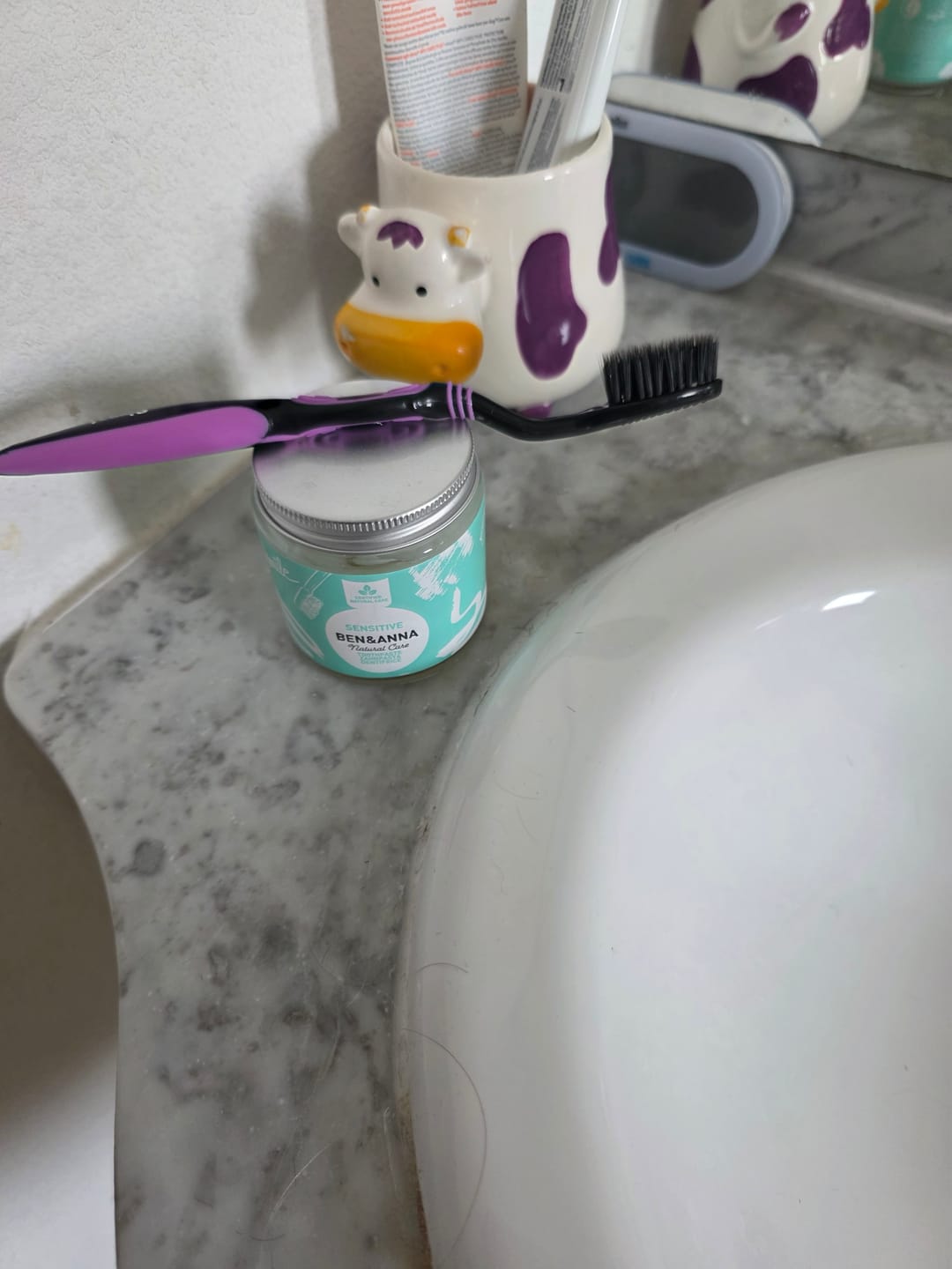 Customer photo review of Zahnpasta Sensitive ohne Fluorid