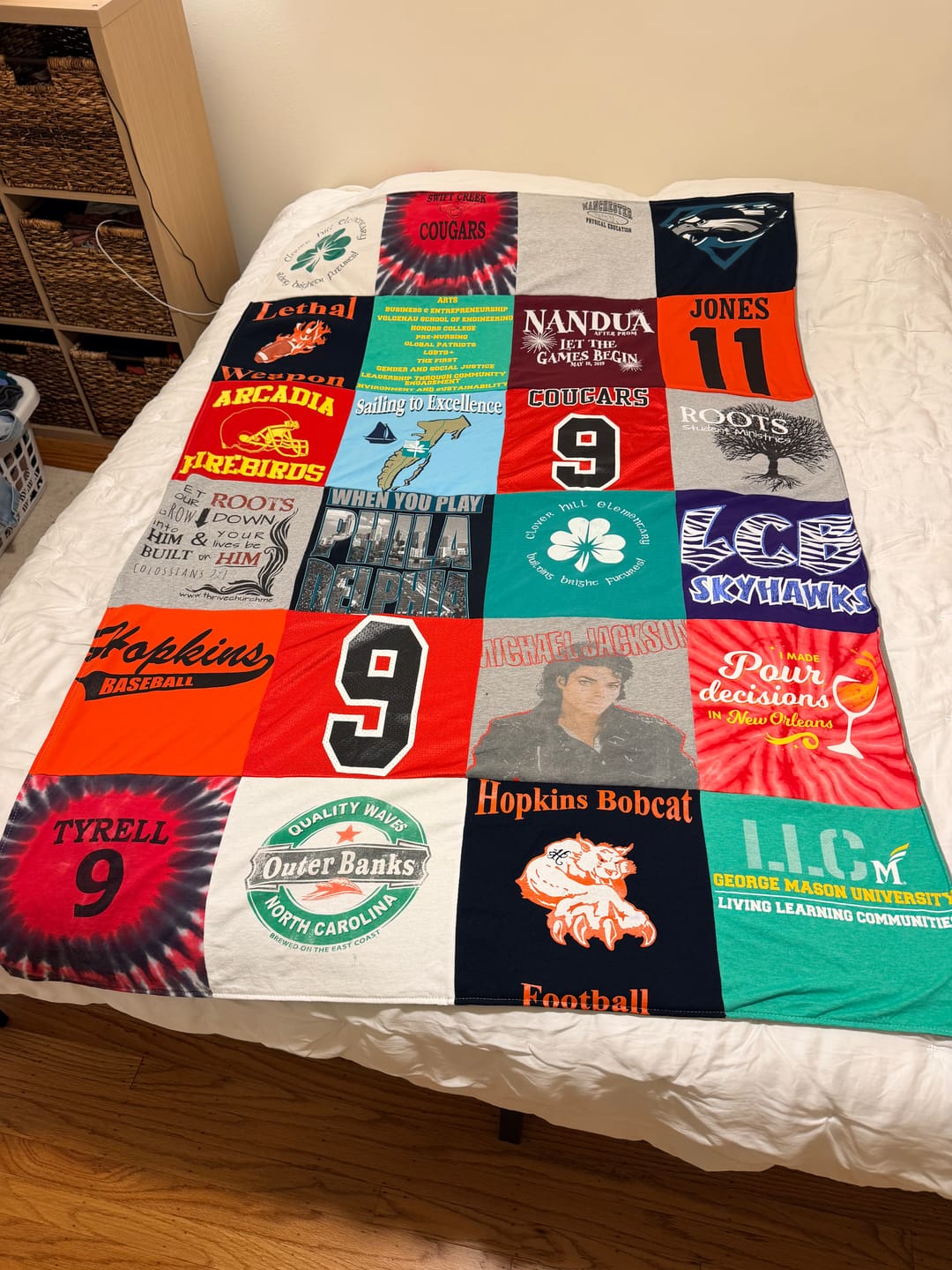 Customer photo review of Project Repat T-Shirt Quilt