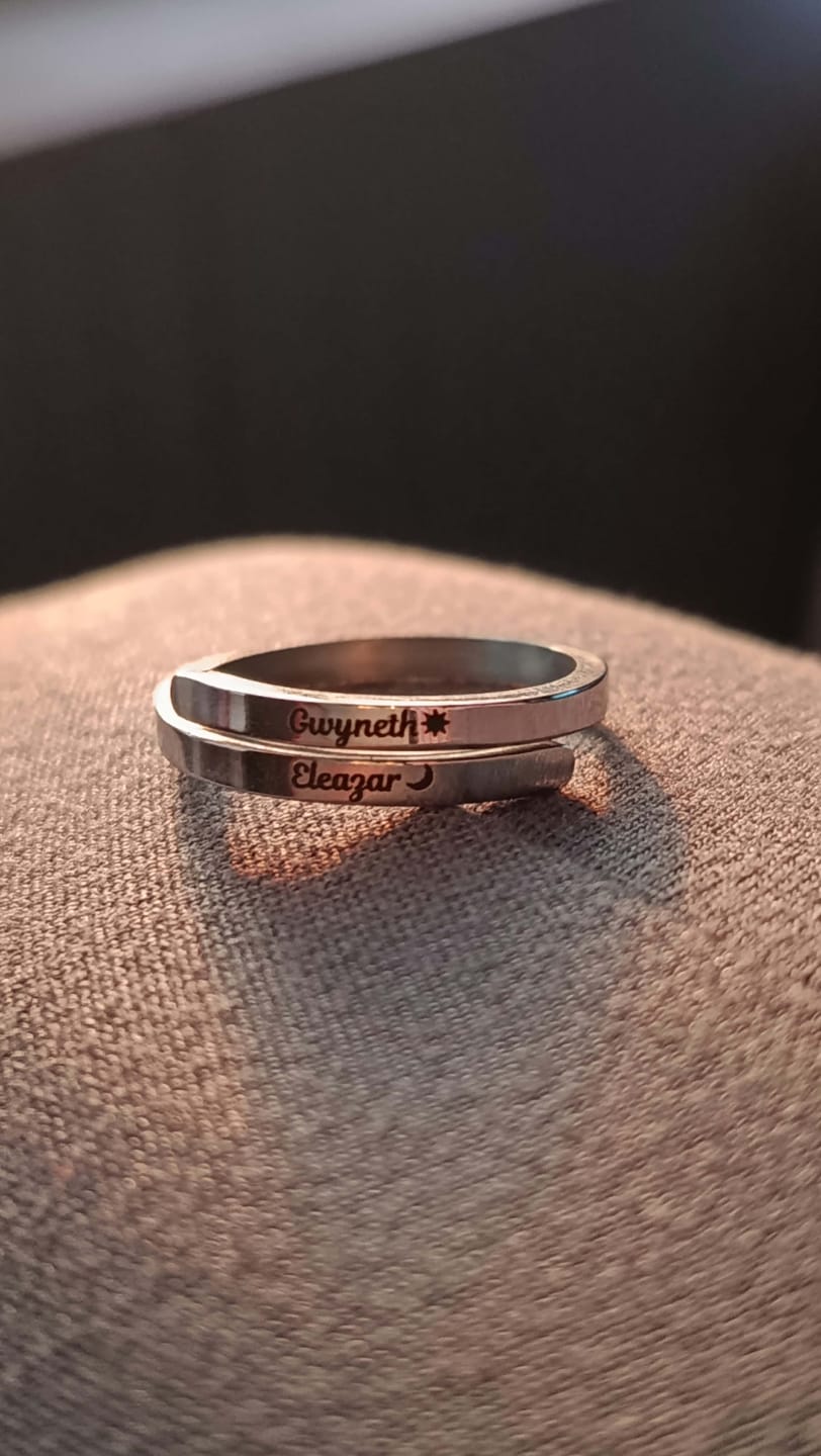 Customer photo review of Printave™ Personalized 2 Layers Ring