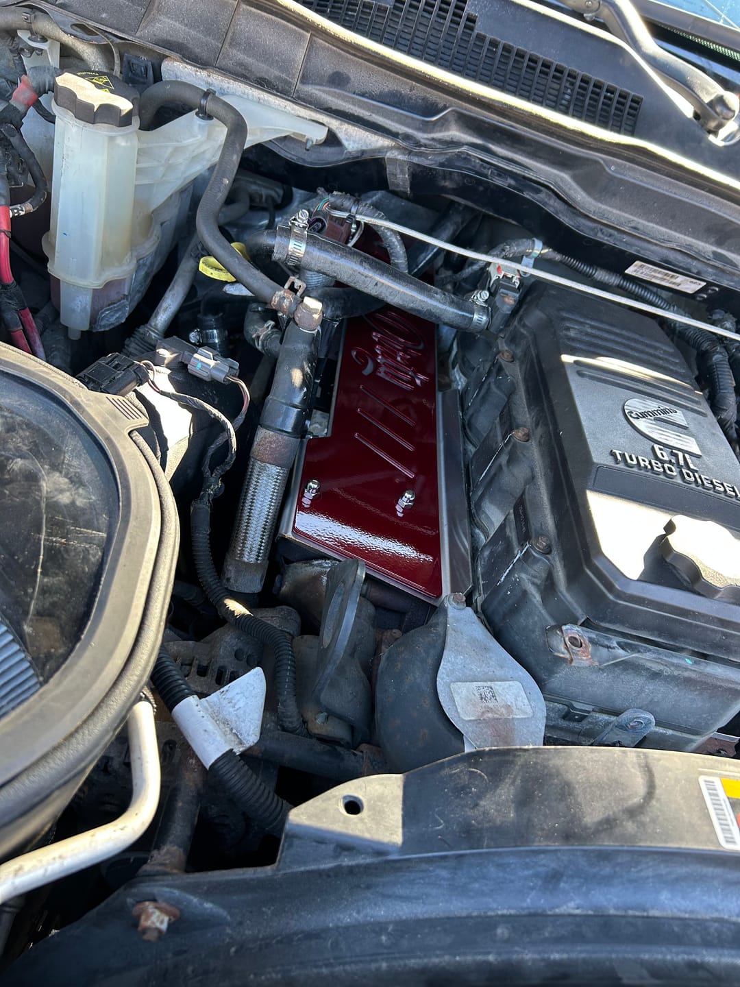 Customer photo review of 2009-2024 Cummins Exhaust Manifold Heat Shield (I67-EXH-A148)