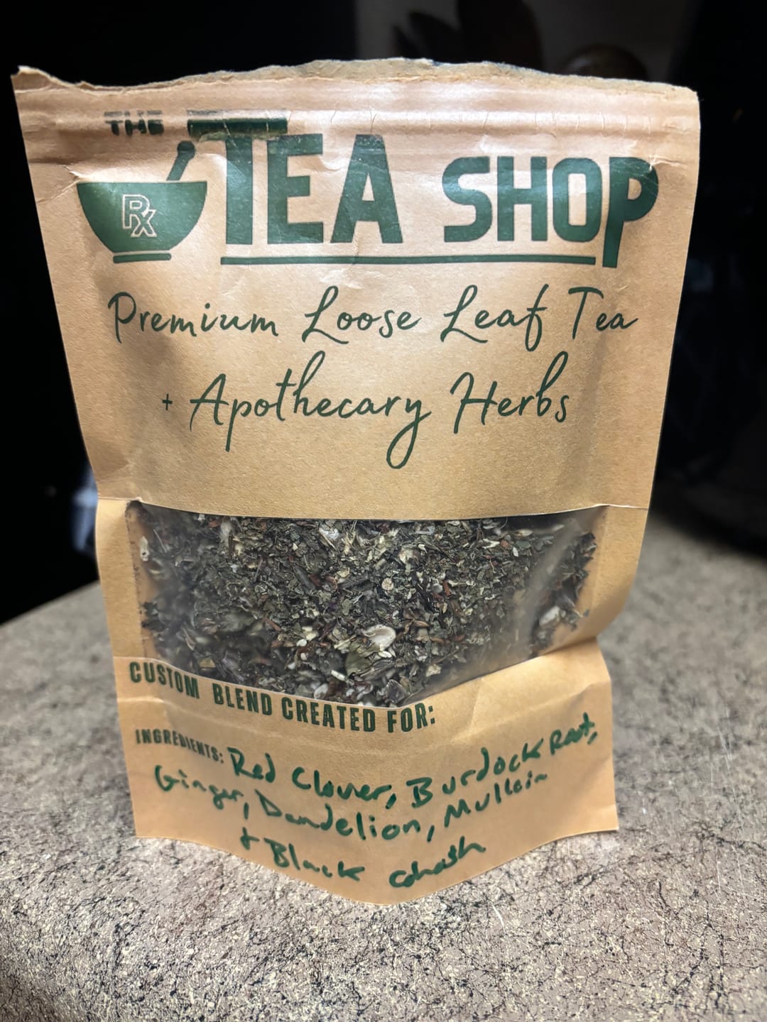 Customer photo review of Personalized Tea (Made-To-Order)