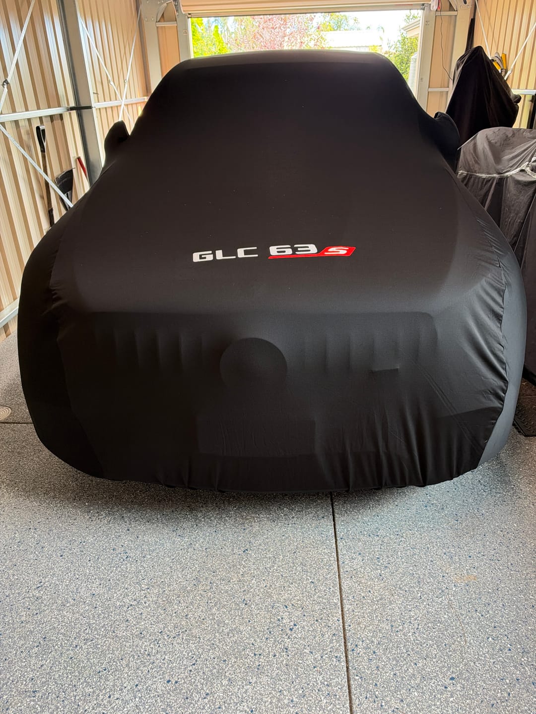 Customer photo review of CUSTOM INDOOR CAR COVER FOR MERCEDES