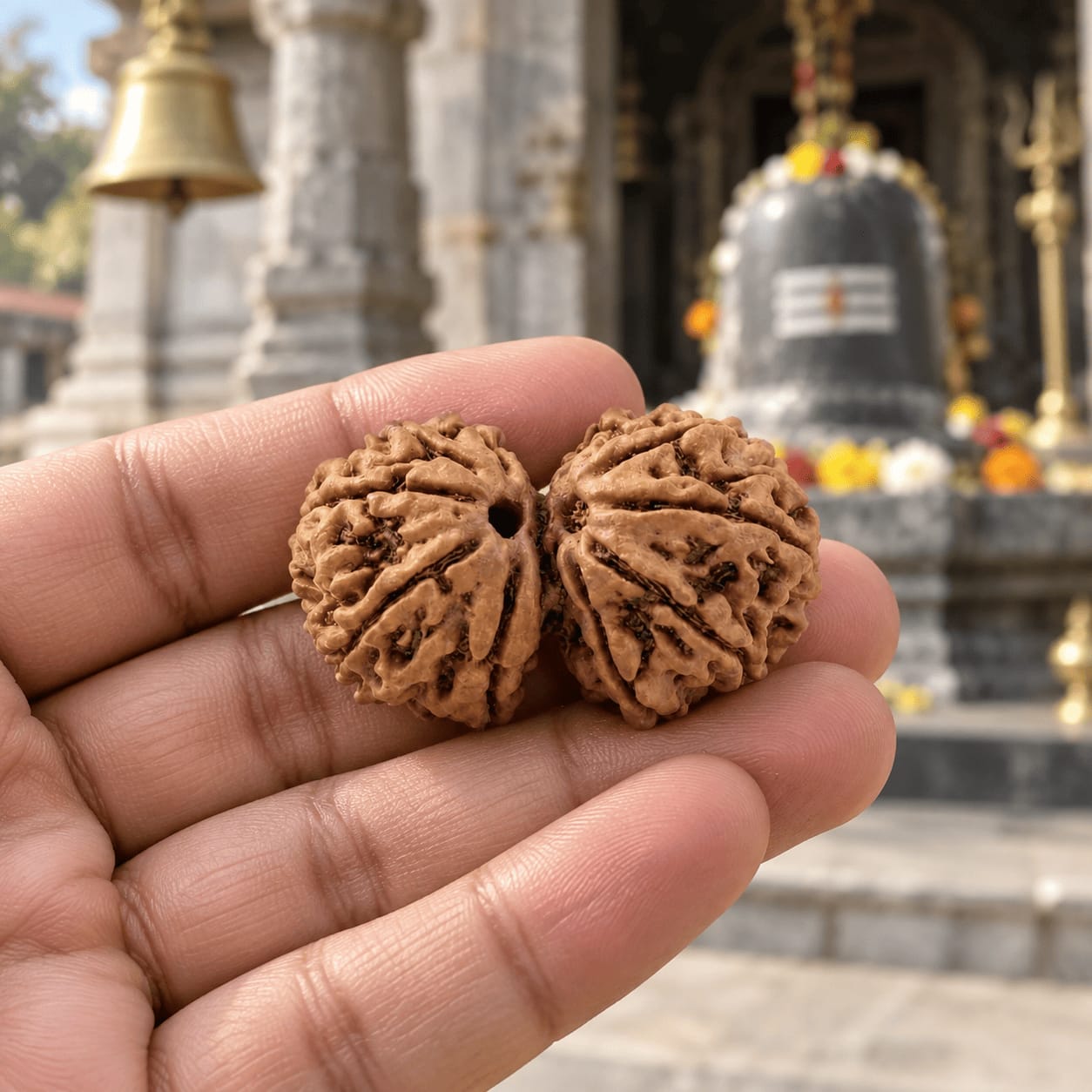 Customer photo review of Gauri Shankar Rudraksha (Nepali)