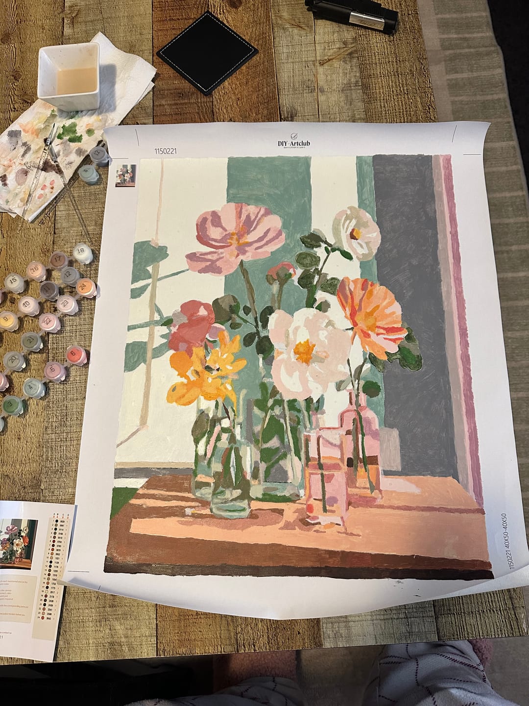 Customer photo review of Beauty in glass | Paint by Number