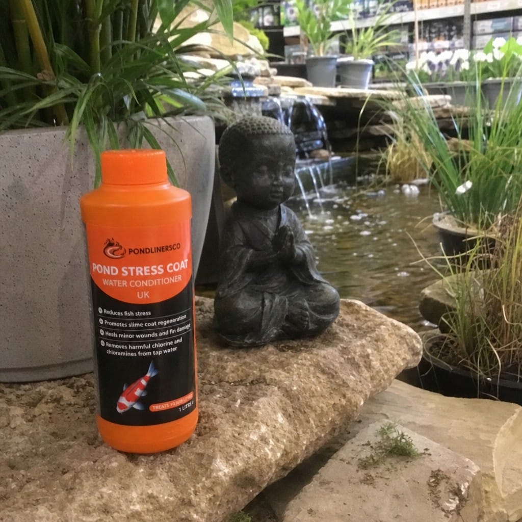Customer photo review of Pond Stress Coat Water Conditioner UK | Reduces Fish Stress | Heals Wounds | Tap Water Safe