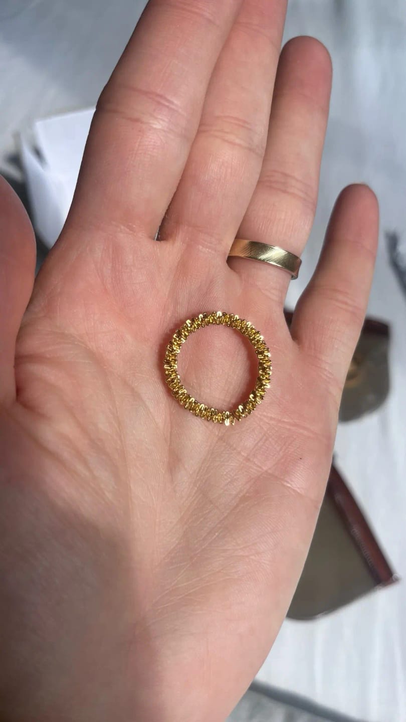 Customer photo review of Elegant Twist Charm Ring