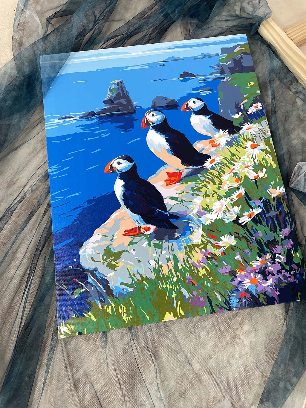 Customer photo review of Macareux sur les falaises océaniques