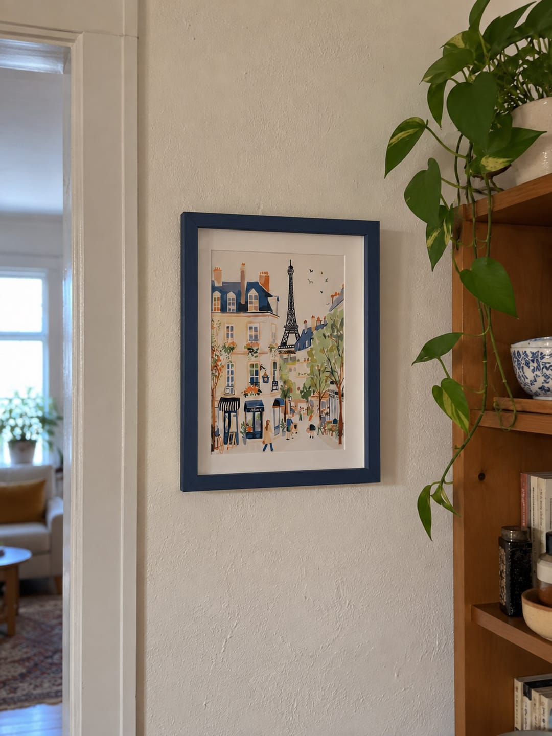 Customer photo review of Coffret Peinture par numéros - Aquarelle rue de Paris