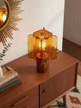 Customer photo review of Glass Table Lamp