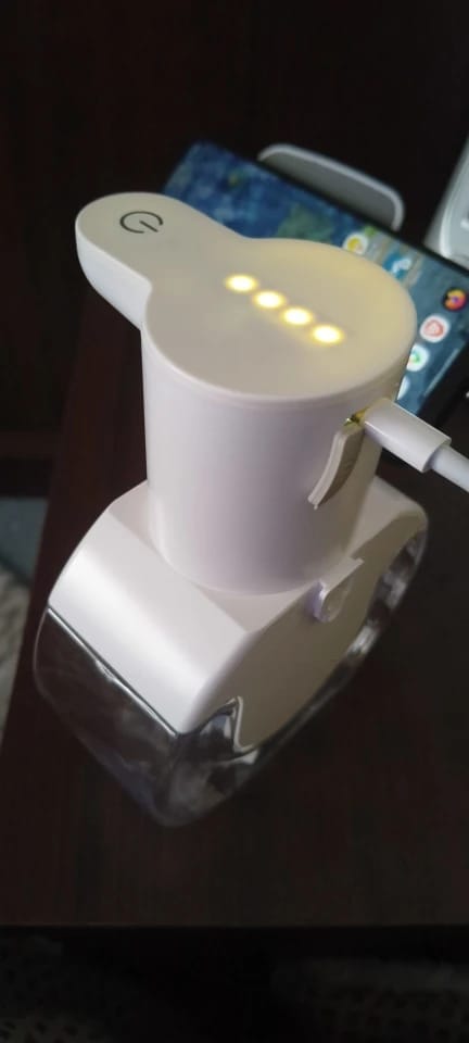 Customer photo review of Liquid Foma Soap Dispenser - Turn Your Everyday Handwashing Into a Smarter Experience