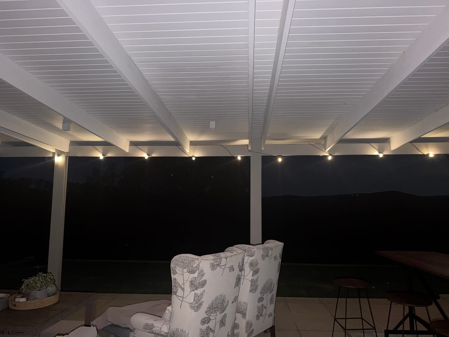 Customer photo review of Solar Festoon Bulb String Lights