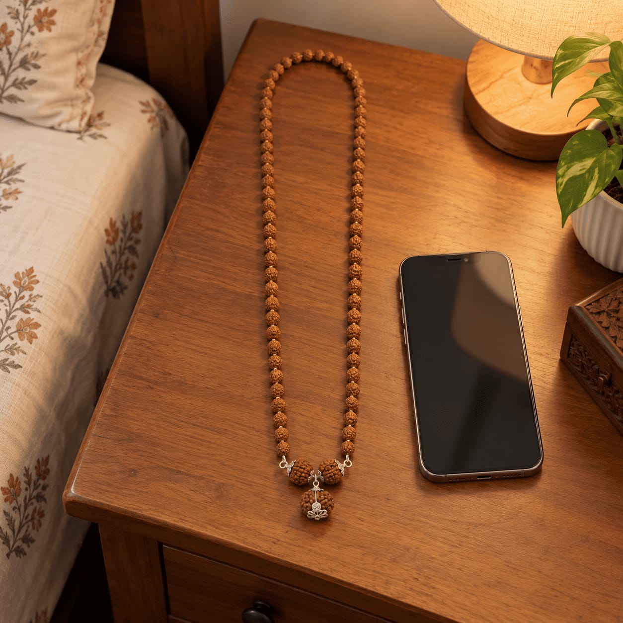 Customer photo review of 1-6-7 Mukhi Rudraksha Kavach (Indian)