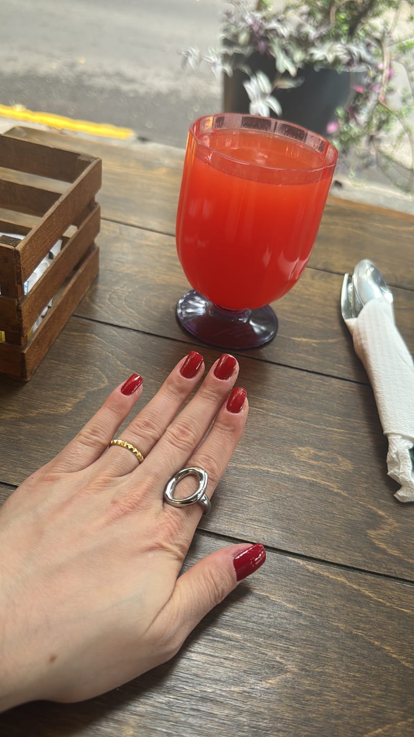 Customer photo review of Anillo Rust Mini Plata