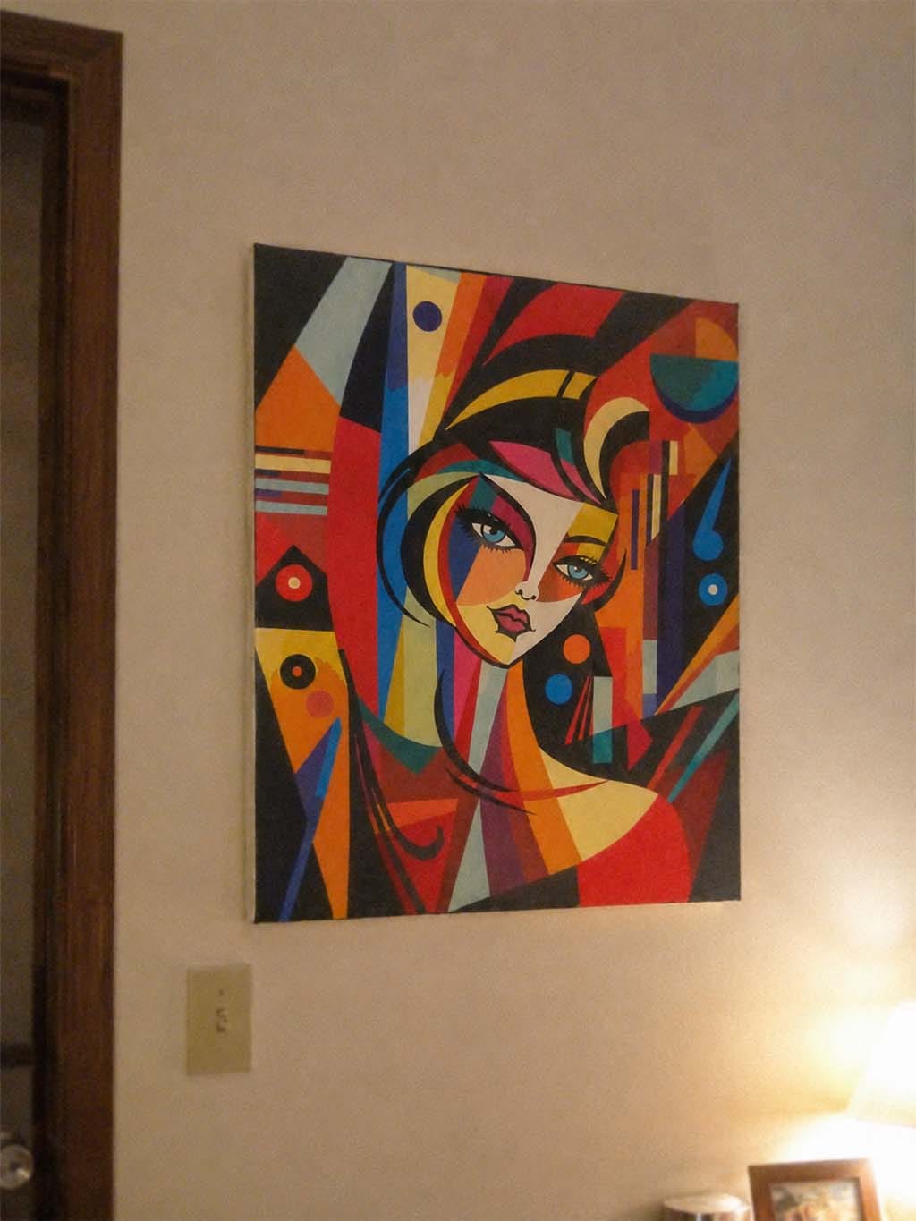 Customer photo review of Femme abstraite style Picasso