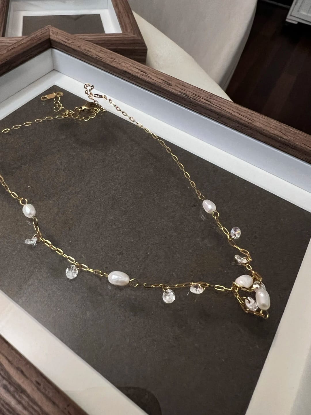 Customer photo review of Ethereal Sparkle Necklace