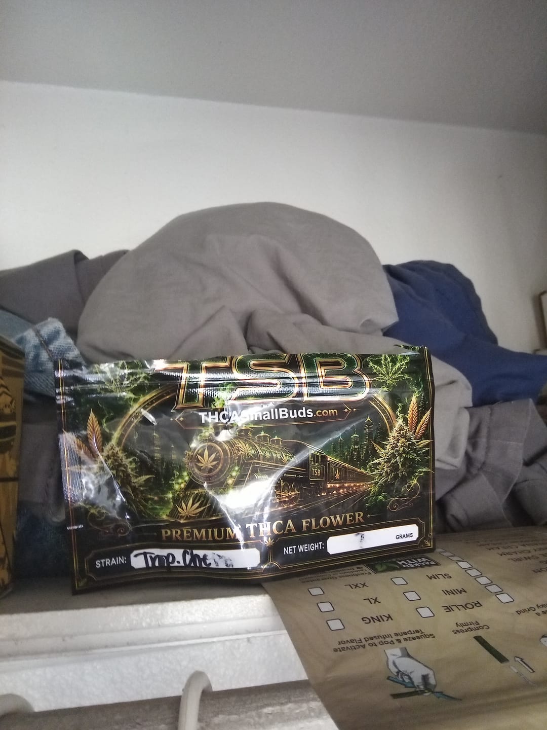 Customer photo review of Tropicana Cherry THCA Flower
