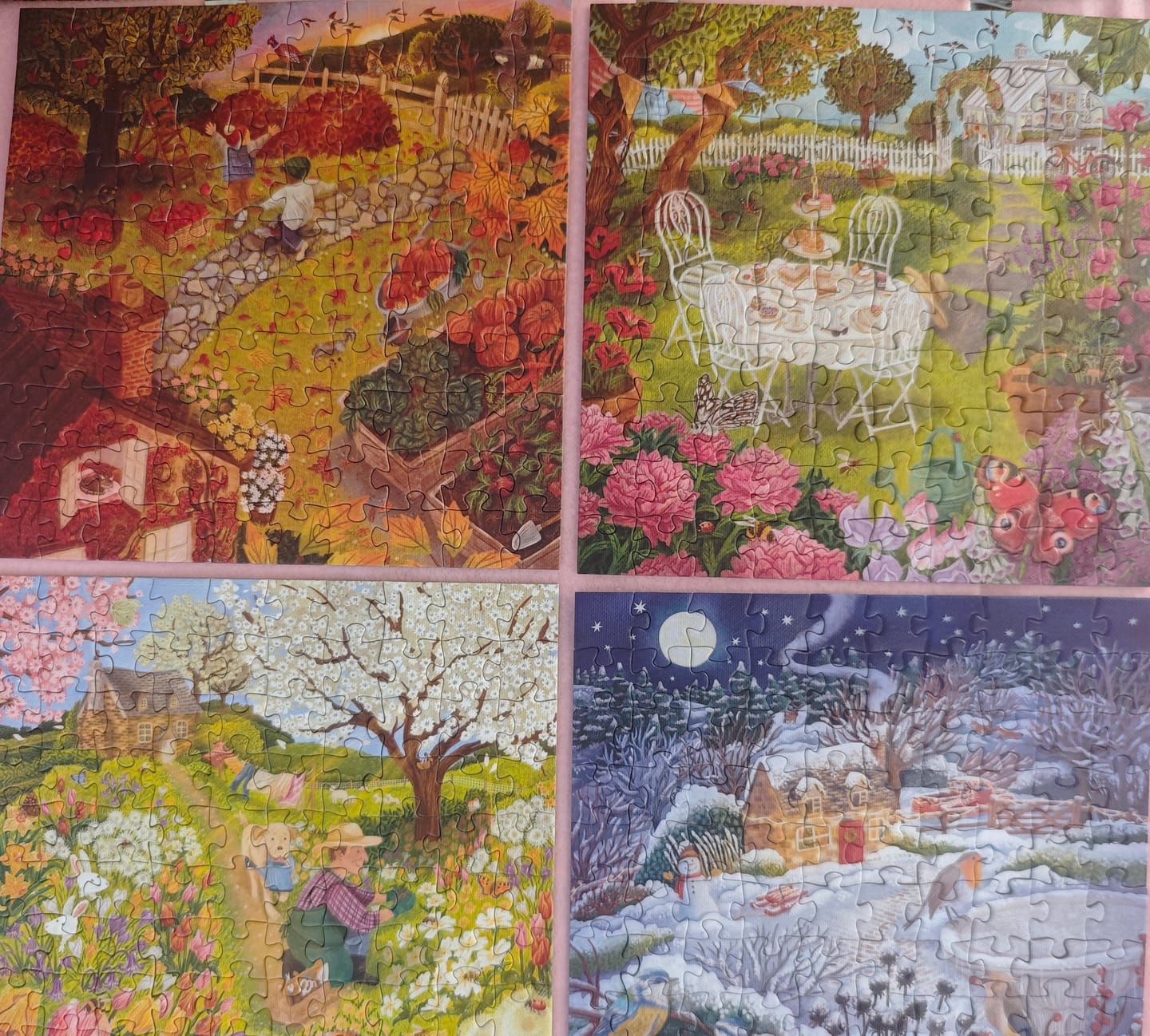 Customer photo review of 100PC PUZZLE: Four Seasons (4 designs)