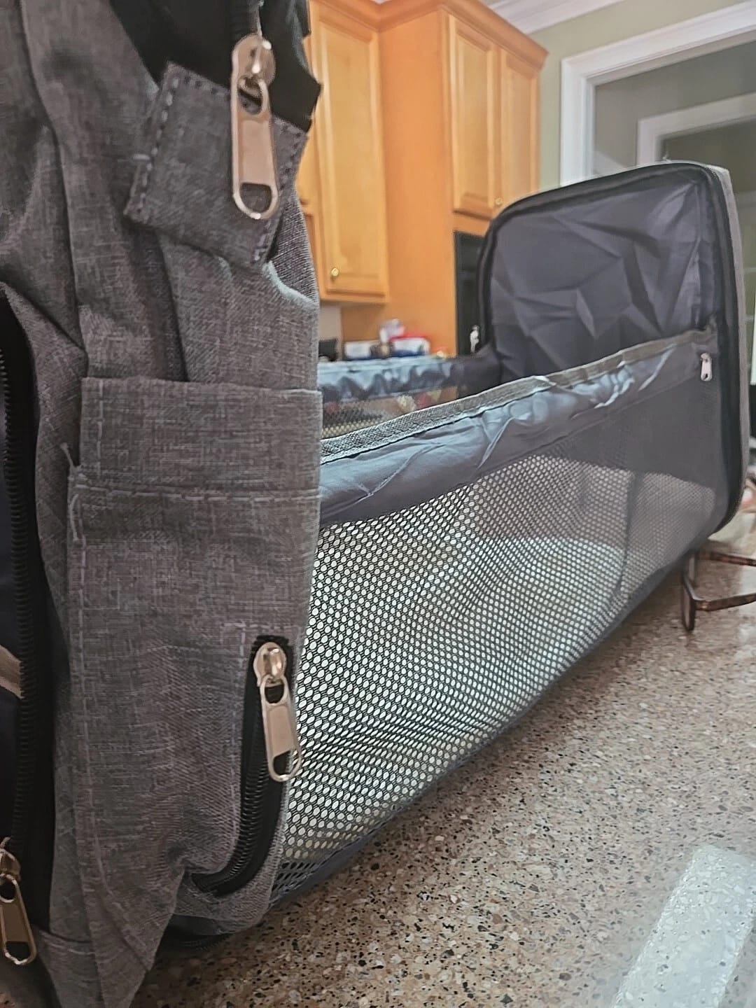 Customer photo review of PilleKuckó™ - a fekvőhellyé nyitható pelenkázótáska