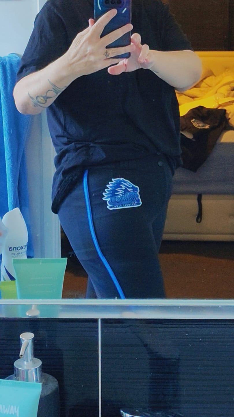 Customer photo review of Custom Black Royal Classic Fit Stretch Practice Knickers Baseball Pants