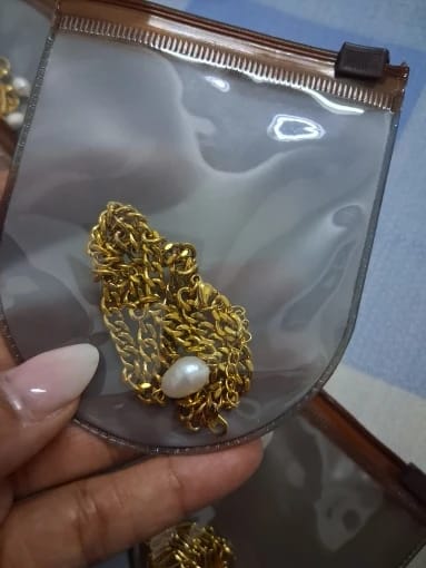 Customer photo review of Lustrous Pearl Necklace