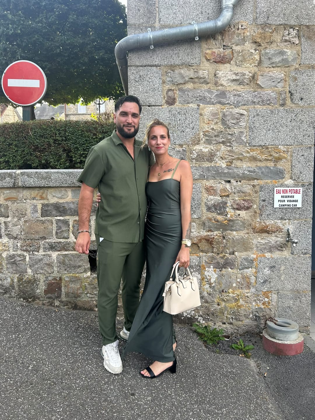 Customer photo review of Ensemble Pablo Chemise pantalon Kaki