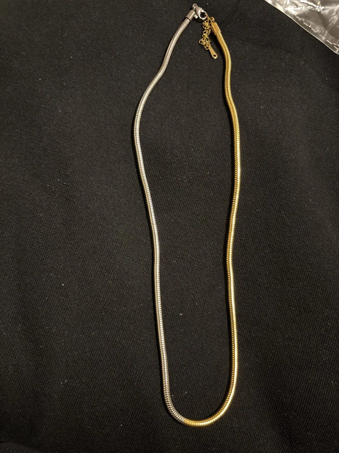 Customer photo review of Minimalist Majesty Necklace