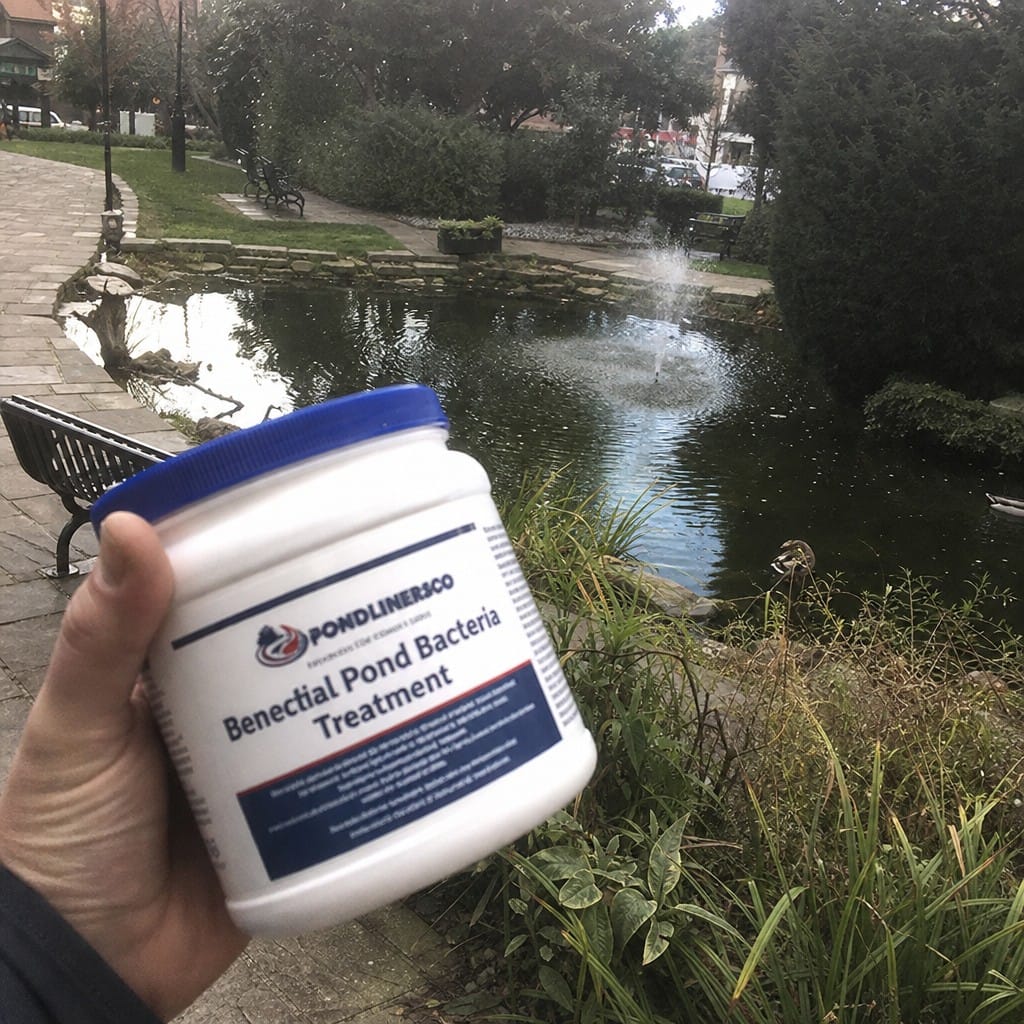 Customer photo review of Cold Water Pond Bacteria UK | Works Below 10°C | Winter Pond Treatment | Clears Green Water